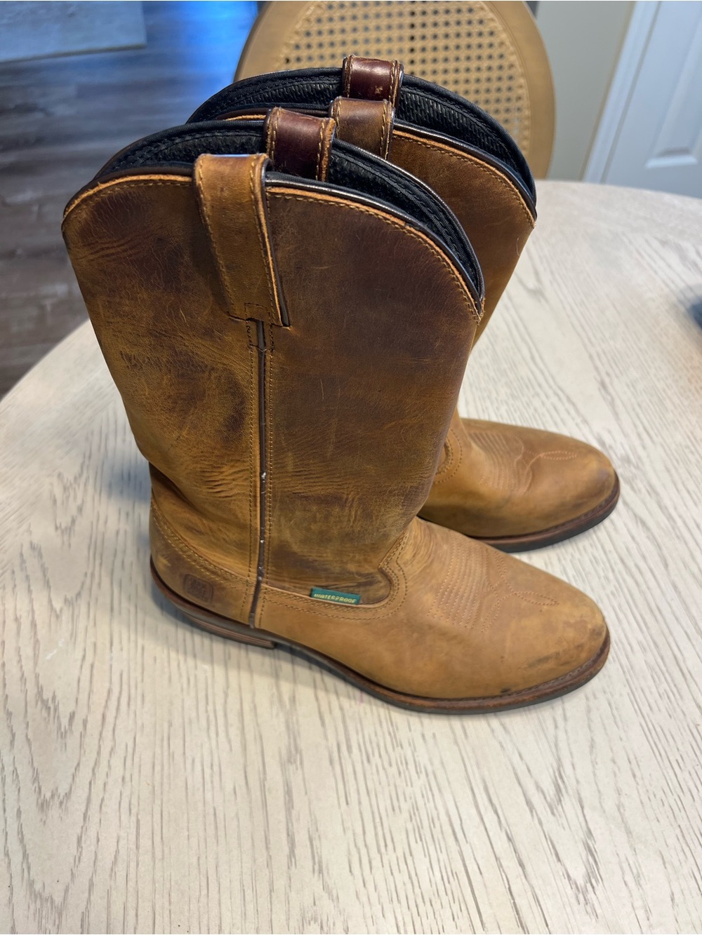 Dan Post Boots Sz 9D Men's Waterproof Leather Cowboy Boots Heel